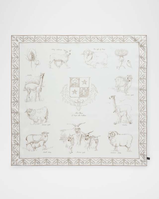 Le Origini Delle Eccellenze Silk Scarf